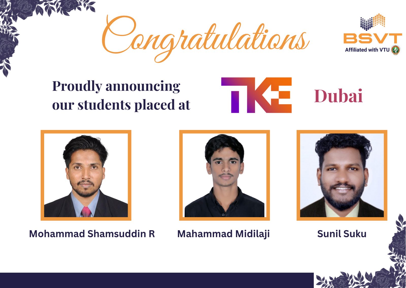 TK Elevator, Dubai placement
